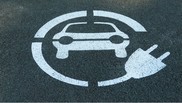 Electric car icon