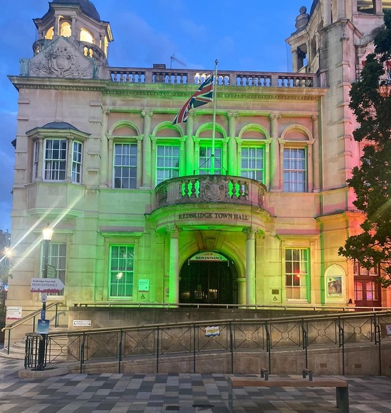 Town hall - Green for Grenfell