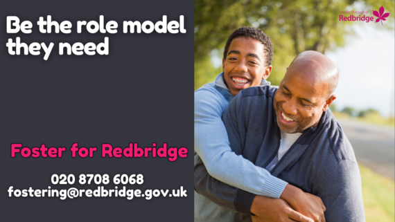 Man hugging young person