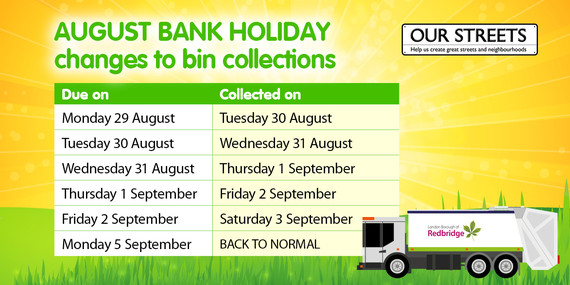 Dates of bin collections