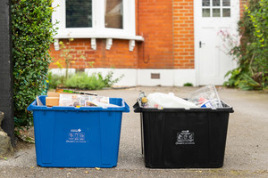 Recycling boxes on drive