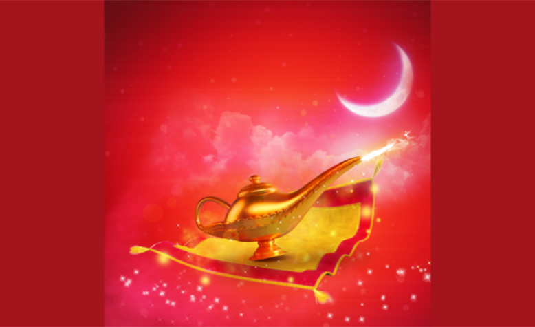 Aladdin's genie bottle