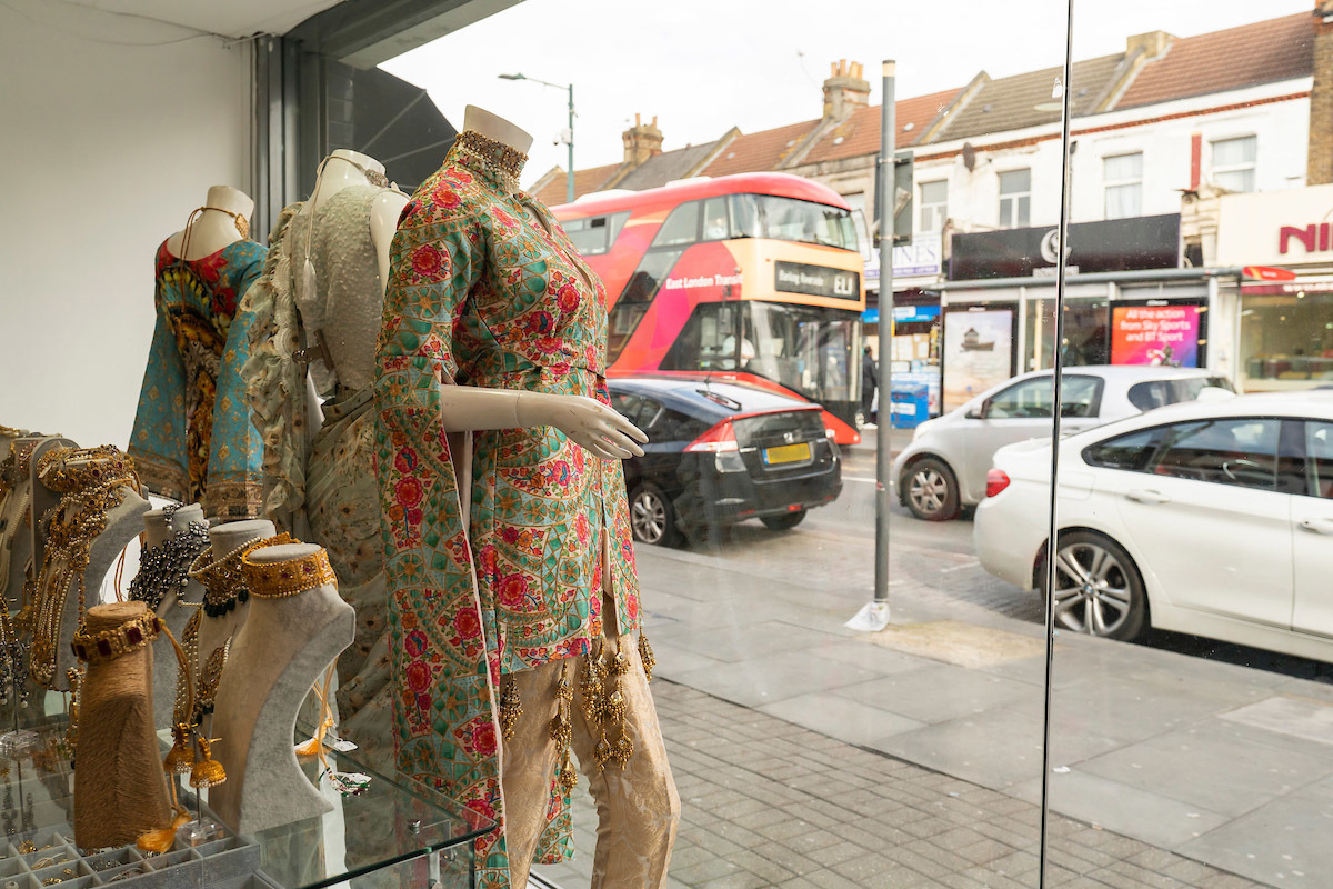 Mannequin inside shop