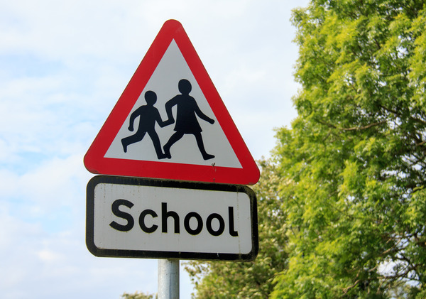 School sign