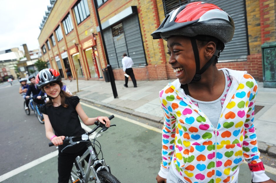 Child on cycle