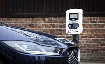 Image of an electric car being charged.