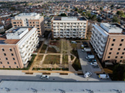 Aerial shot of the Loxford Lane estate