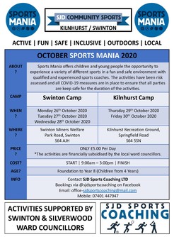 Sports Activities October Half Term