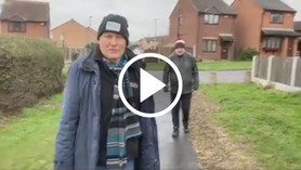 Councillor Wyatt reporting on footpath