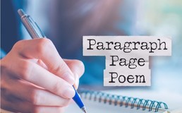 Paragraph poem page