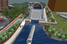 Canal barrier artists impression