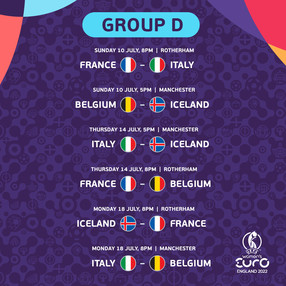 WUEFA Group D Fixtures