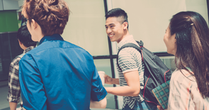 School Children walking