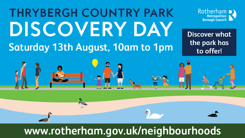 Colourful graphic of Thrybergh Country Park