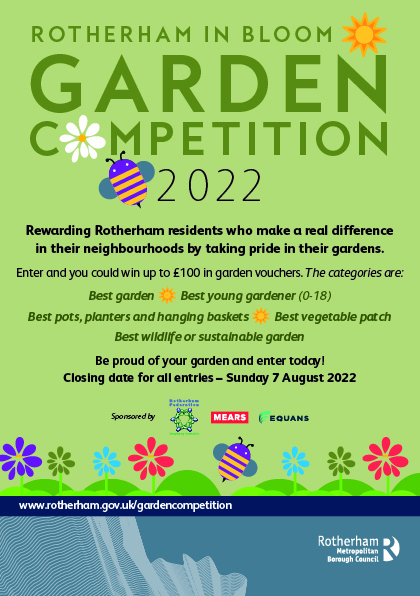 Poster advertising garden competition 