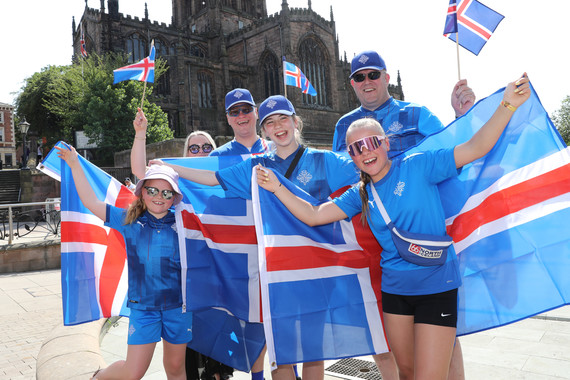 Fans of Iceland in Rotherham.
