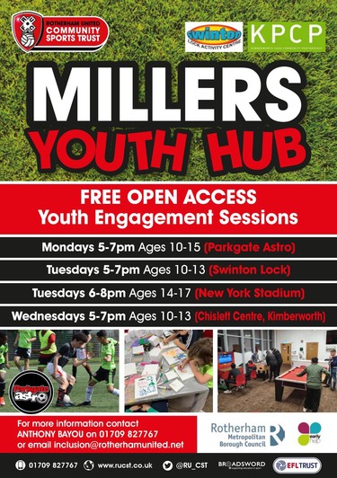 Poster advertising RUCST youth activities 