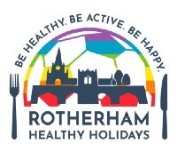 Healthy holidays branding graphic