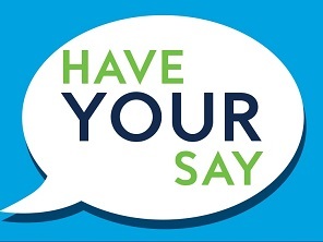 Have your say written into graphic design