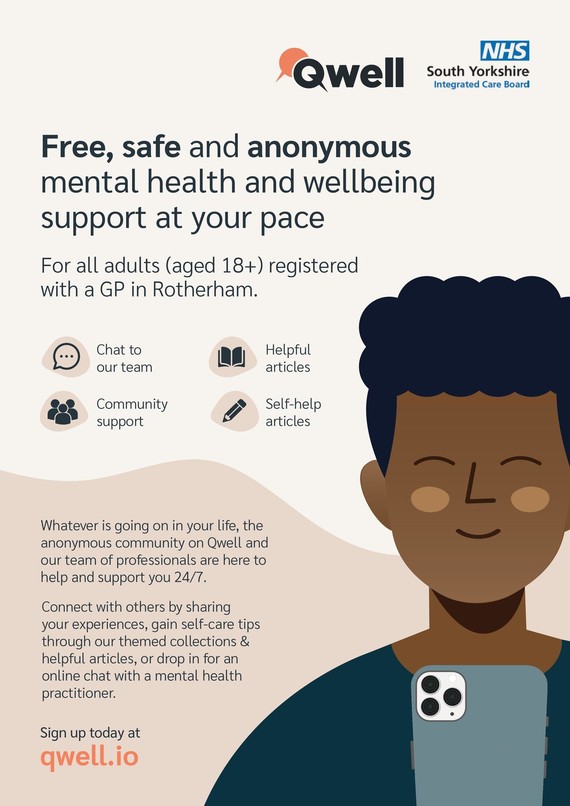 qwell mental health poster