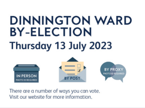 Dinnington ward by-election graphic design