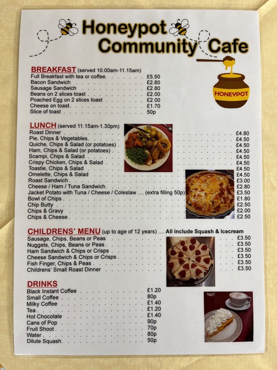 Honey Pot Cafe Menu