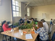 Rotherham Wah Hong association taking part in flower arranging and celebrating the Moon Festival 