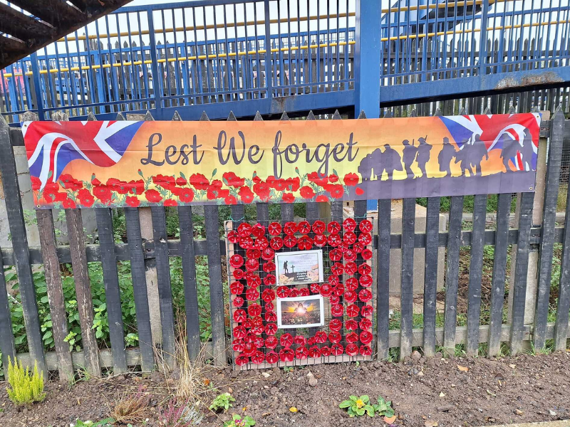 Swinton Train Station Poppy