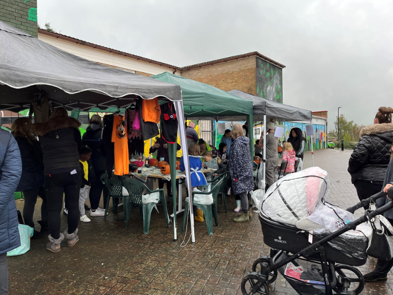 Kilnhurst pumpkin event stall