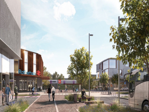 artist's impression on how the station might look