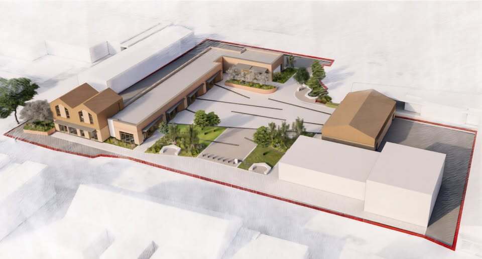 Artists impression of how new buildings may look