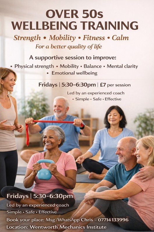 Over 50's Wellbeing Training Wentworth