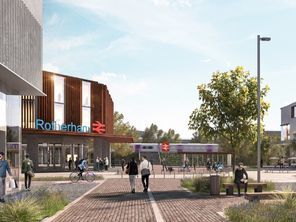 graphic design of potential new train station