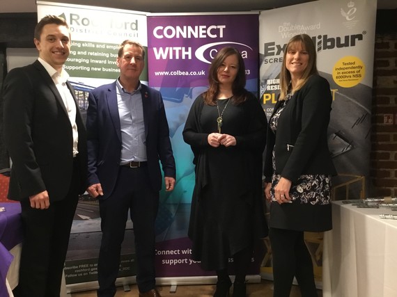 Craig Baston, Colbea, John Stevens, Excalibur Screwbolts, Ashleigh Seymour-Rutherford, Colbea and Paula Chapman, Rochford District Council.