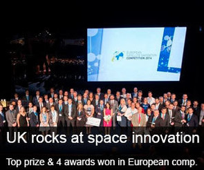Winners of European space innovation competition