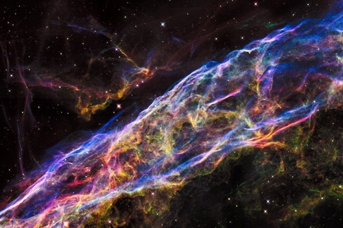 Image of a section of the Veil Nebula.
