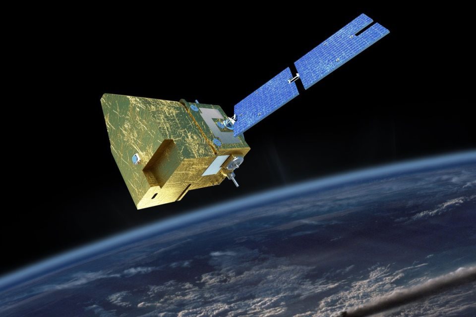 Image of MicroCarb satellite.