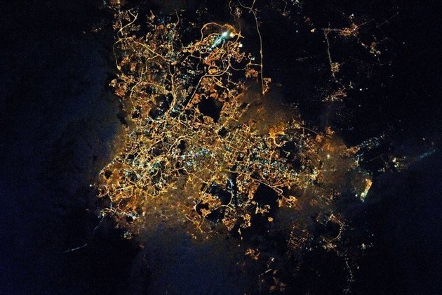 Image of Malaysia taken from space.