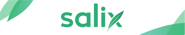 Banner Salix logo - white