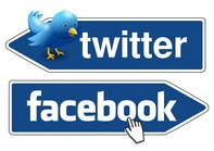 Facebook and Twitter