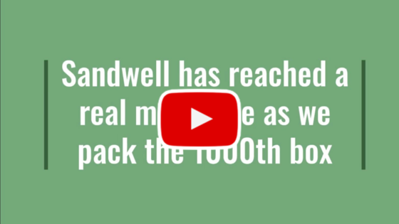 Videon of Councillor Millard delivering the 1000th box