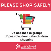Shop safely - don't go as a family
