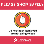 Shop safely - don't touch if you aren't buying