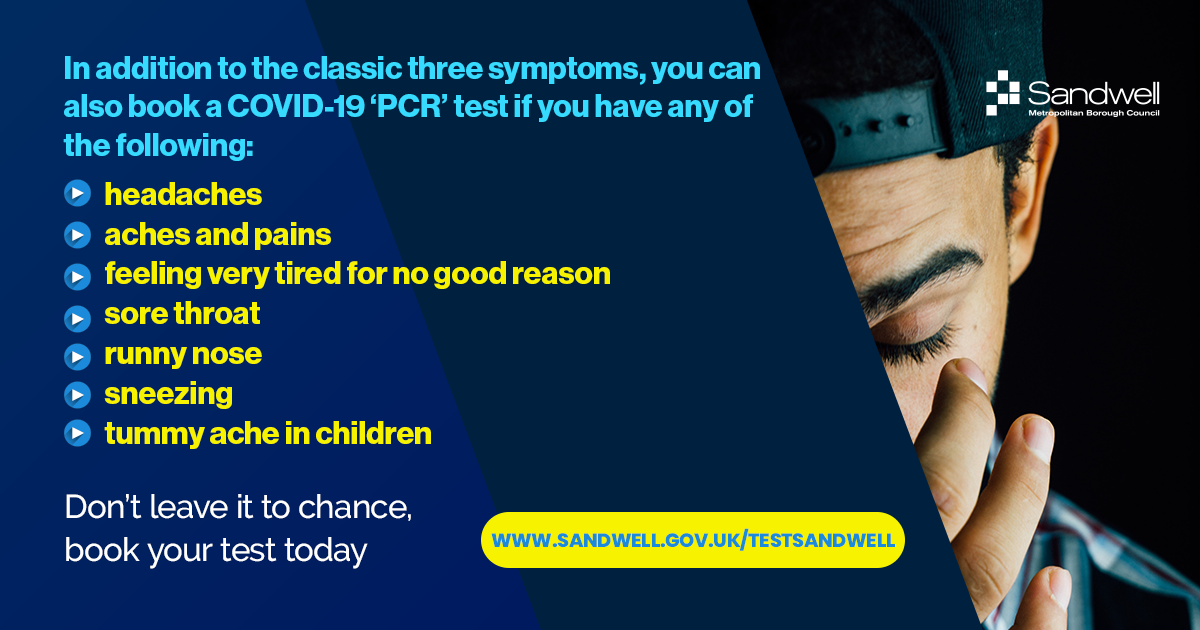 New symptoms of Covid-19 - get a test