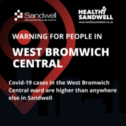 Covid-19 warning for West Bromwich central