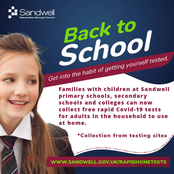 Rapid home tests for school age children