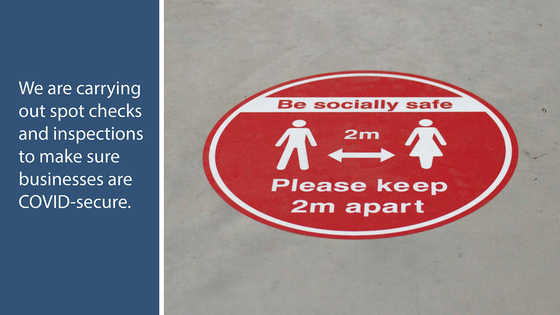 HSE and council Covid-secure business inspections