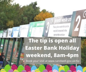 Tip - open over the Easter Bank Holiday