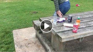 litter in parks and green spaces