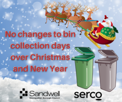 No changes to bin collections over Christmas and New Year